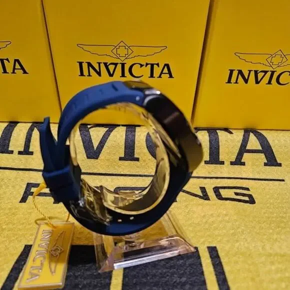 Invicta Racing Men's Chronograph GMT Quartz Blue Dial Mens Watch 48475